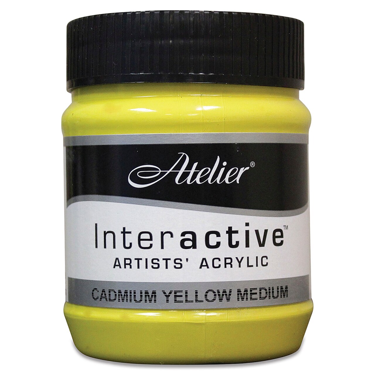 Chroma Atelier Interactive Artists' Acrylics - Cadmium Yellow Medium, 250 ml jar
